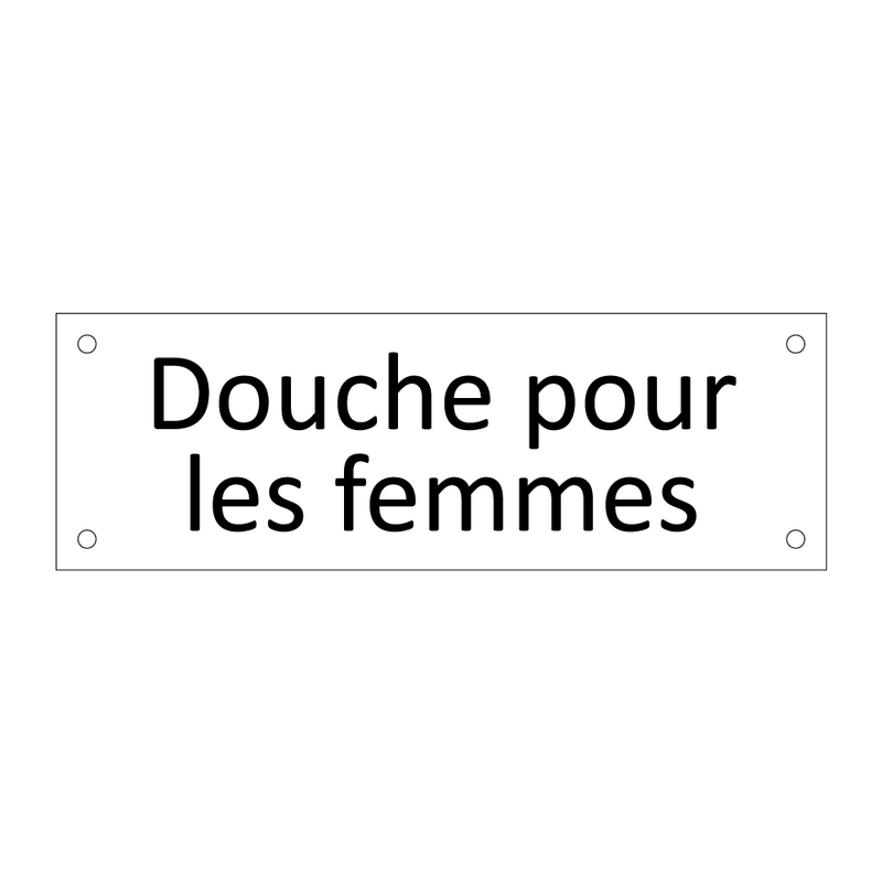 Douche pour les femmes