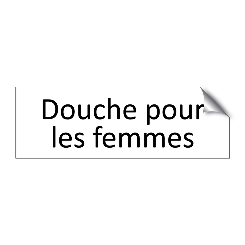 Douche pour les femmes