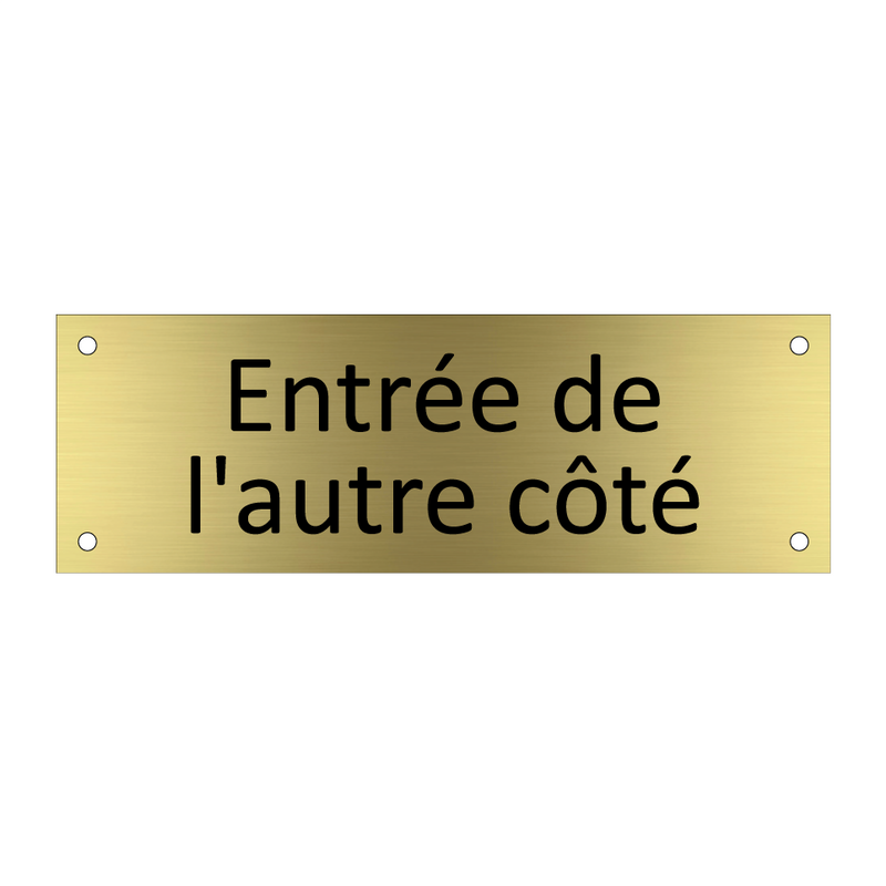 Entrée de l'autre côté