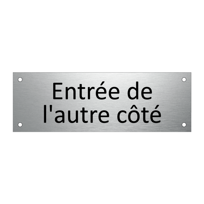 Entrée de l'autre côté