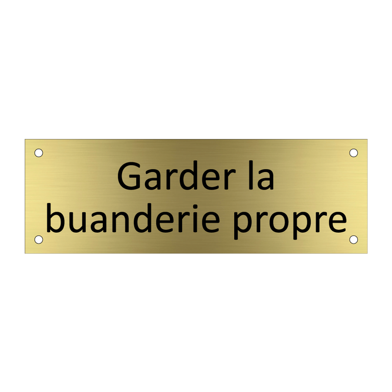 Garder la buanderie propre