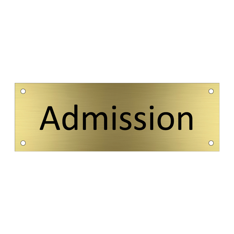 Admission & Admission & Admission