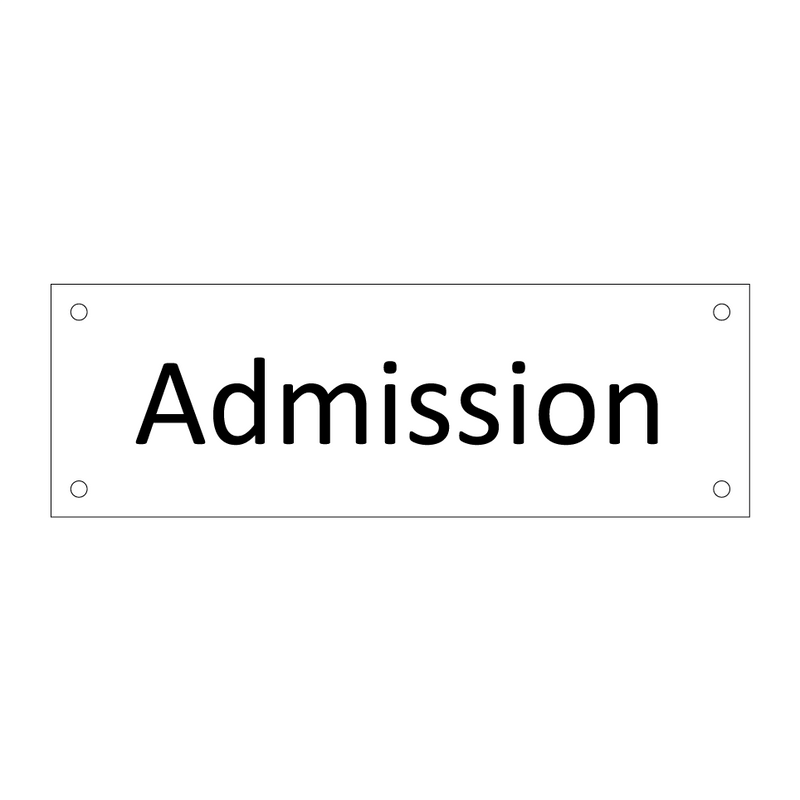 Admission & Admission & Admission