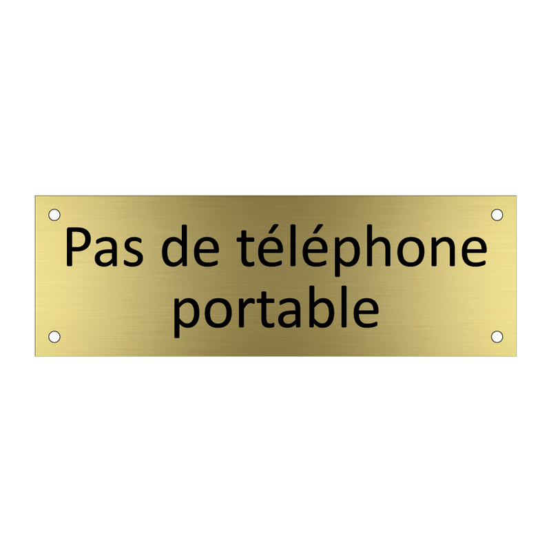 Pas de téléphone portable