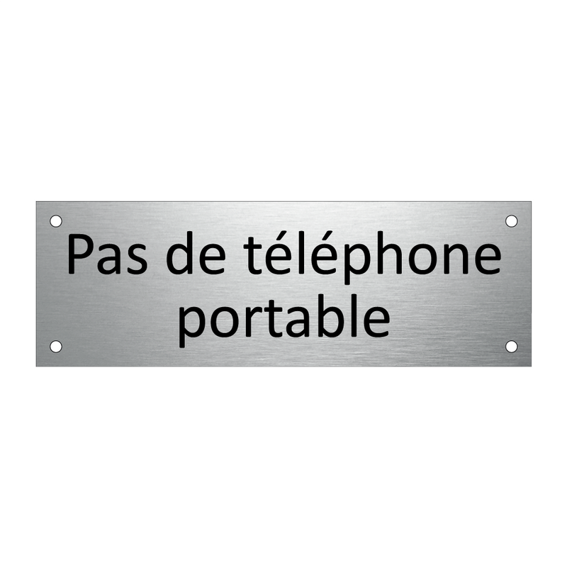 Pas de téléphone portable