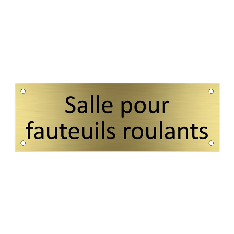 Salle pour fauteuils roulants