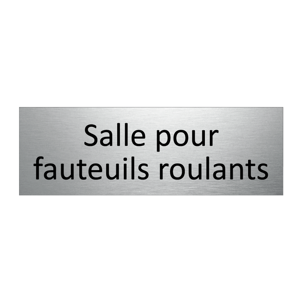 Salle pour fauteuils roulants