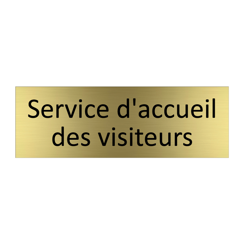 Service d'accueil des visiteurs