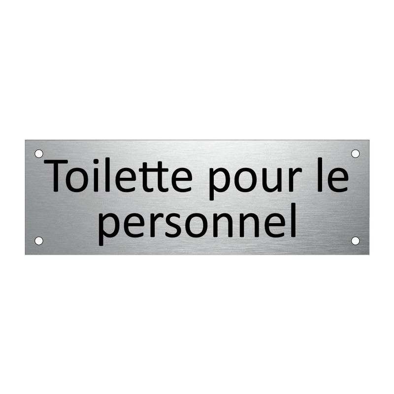 Toilette pour le personnel