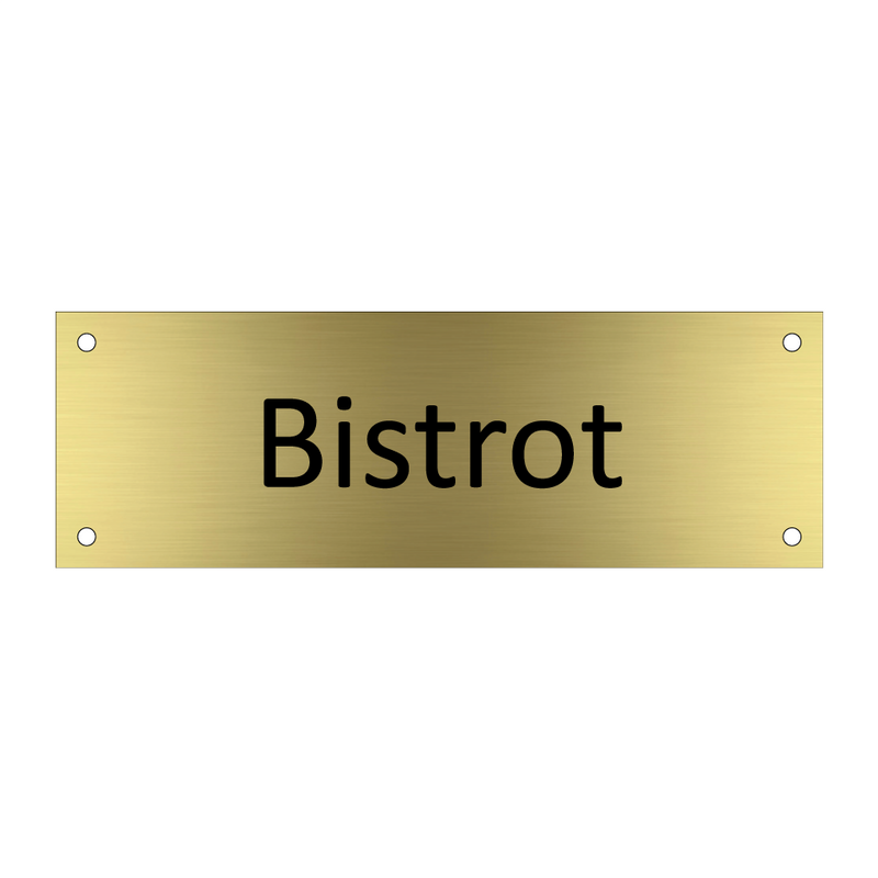 Bistrot & Bistrot & Bistrot