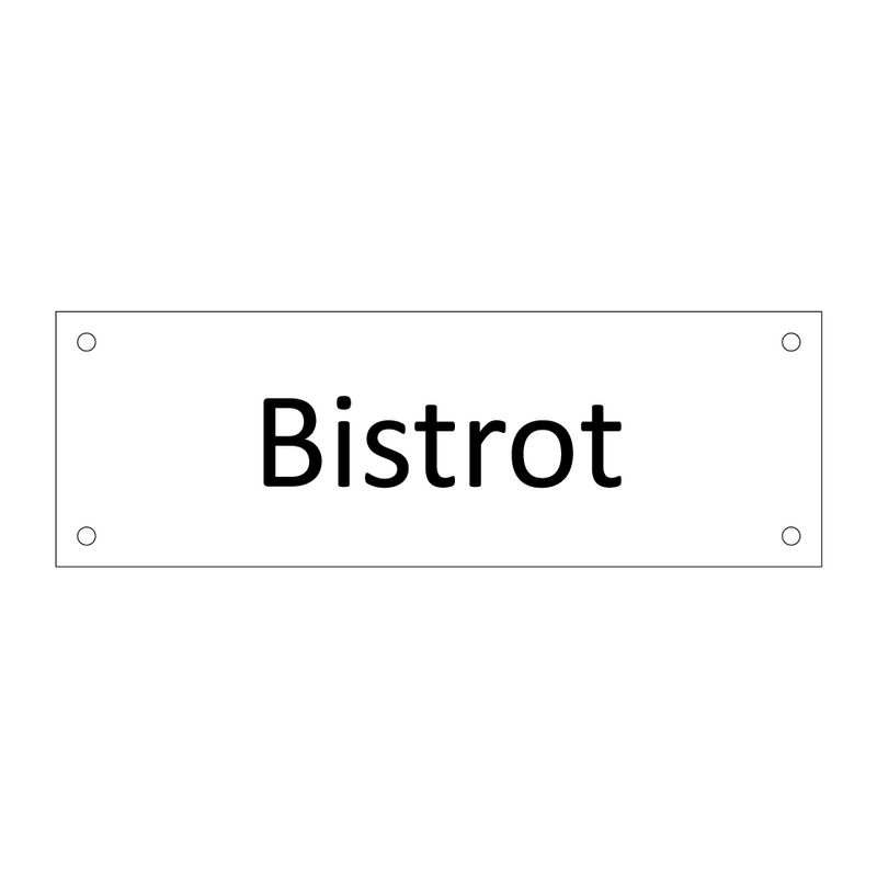 Bistrot & Bistrot & Bistrot