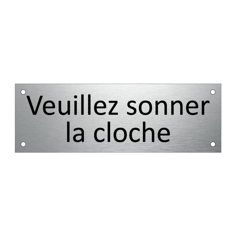 Veuillez sonner la cloche