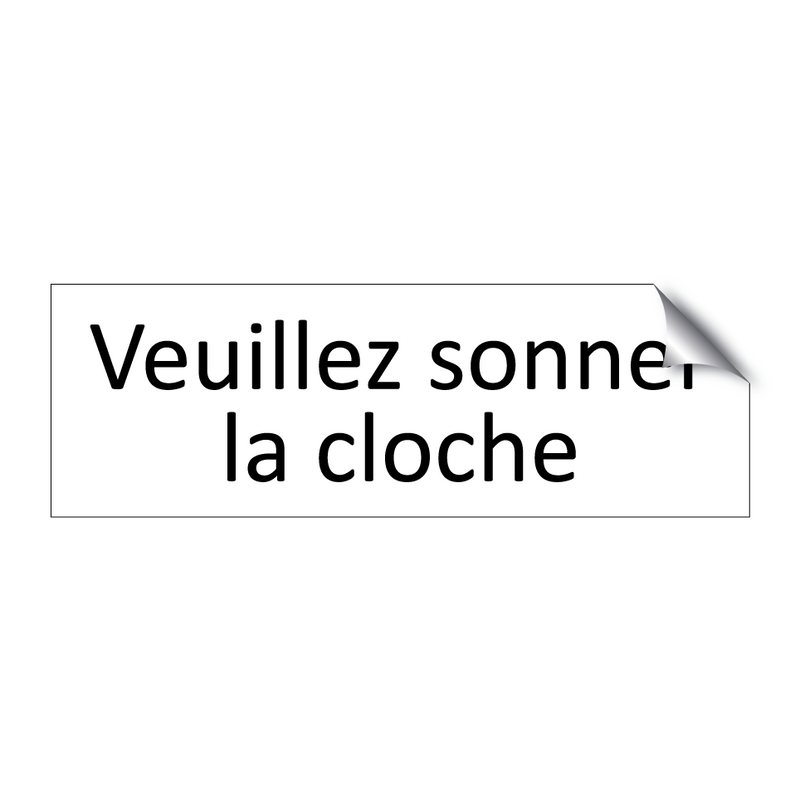 Veuillez sonner la cloche