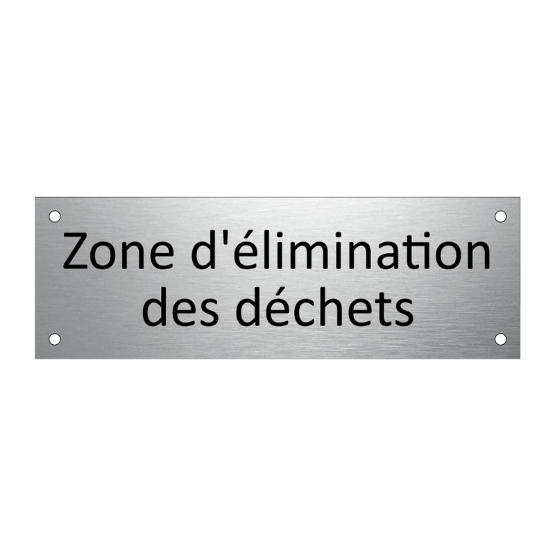 Zone d'élimination des déchets