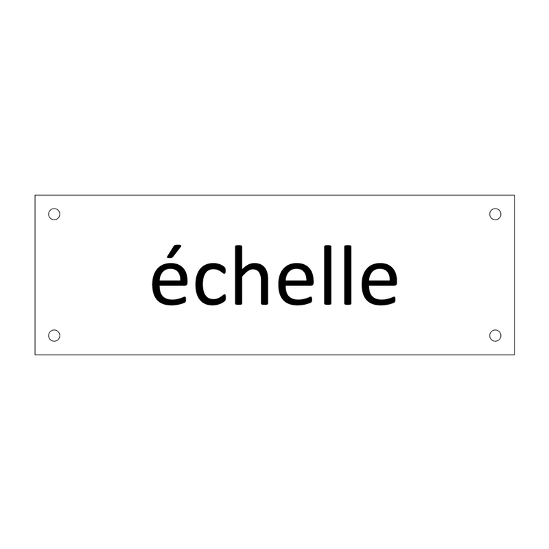 échelle & échelle & échelle