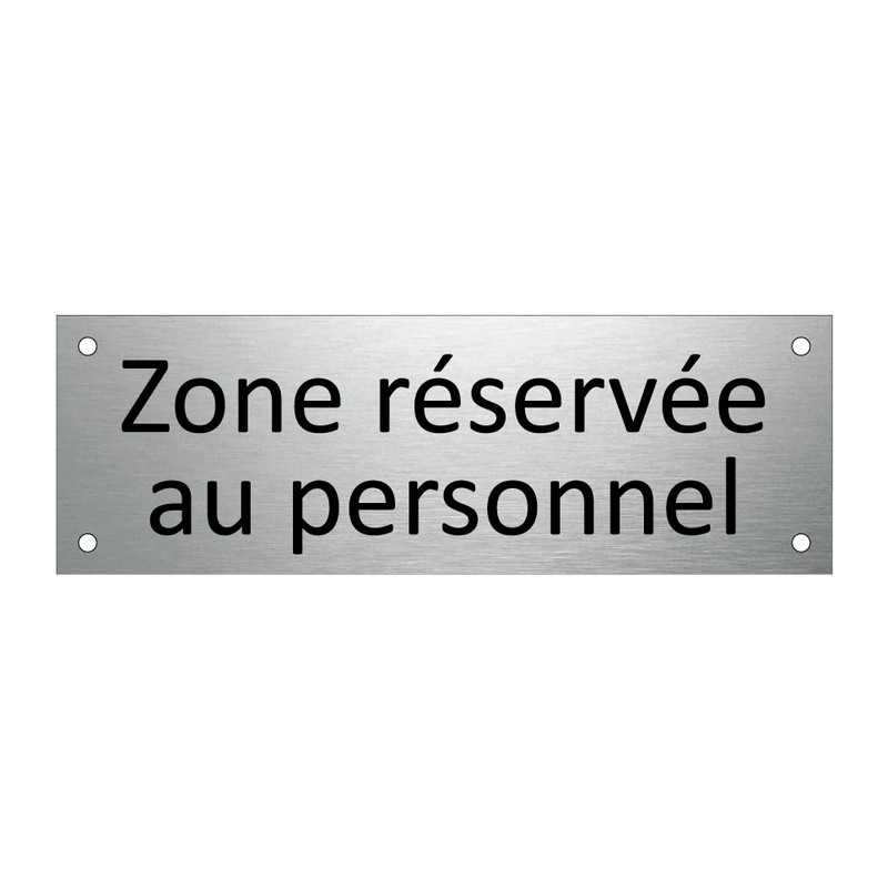 Zone réservée au personnel