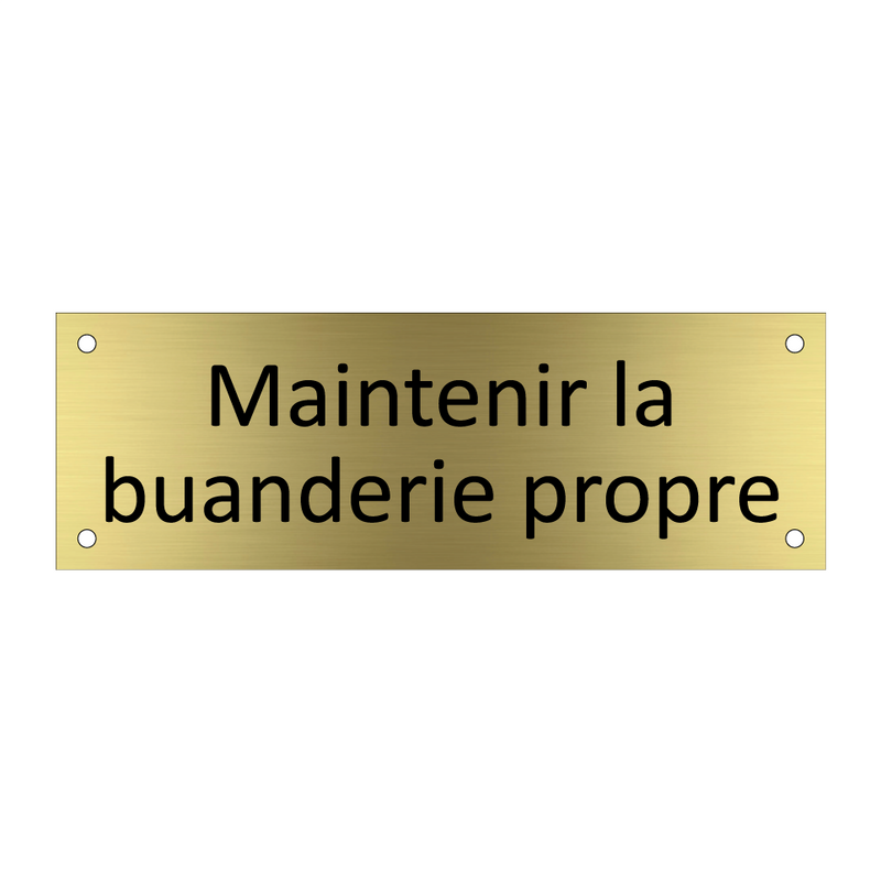 Maintenir la buanderie propre