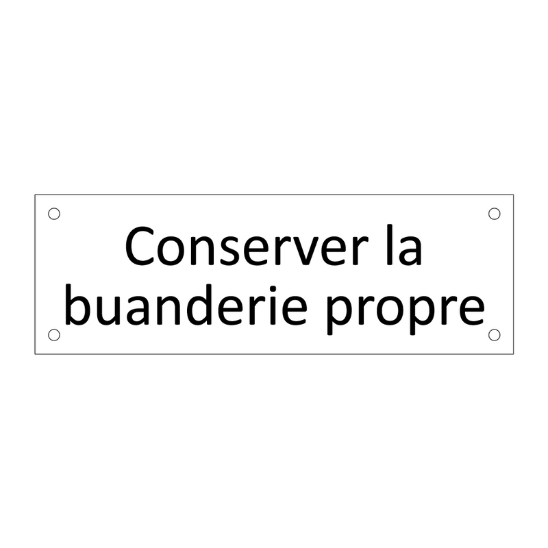 Conserver la buanderie propre