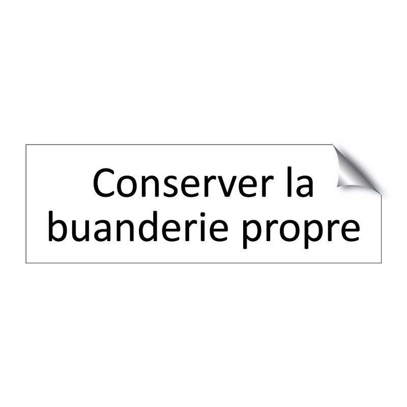 Conserver la buanderie propre