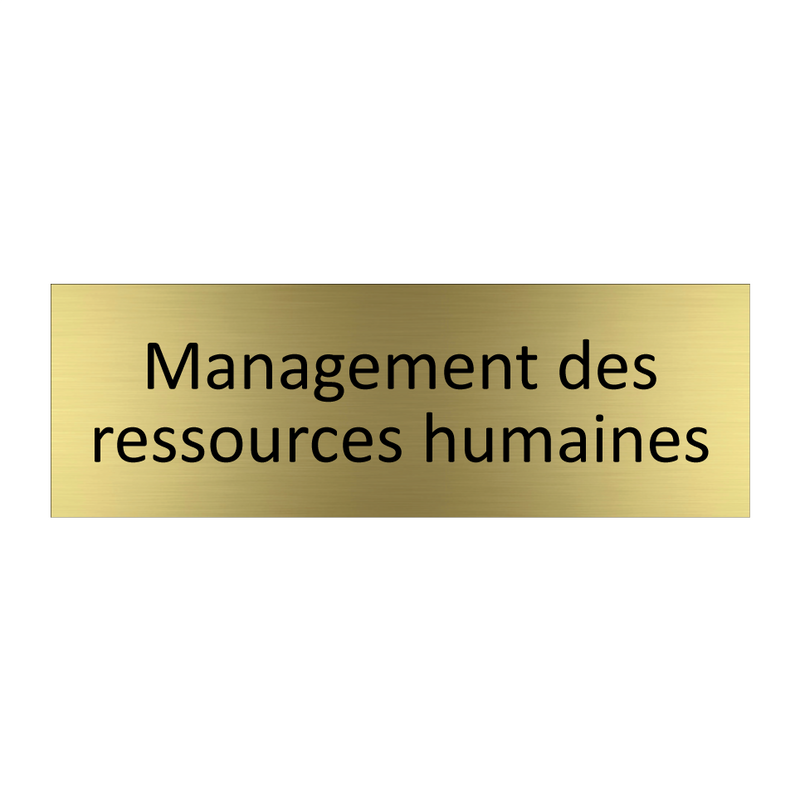 Management des ressources humaines