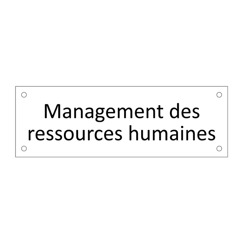 Management des ressources humaines