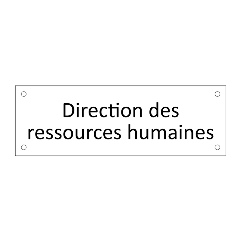 Direction des ressources humaines