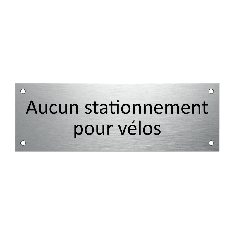 Aucun stationnement pour vélos