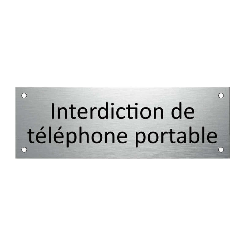 Interdiction de téléphone portable