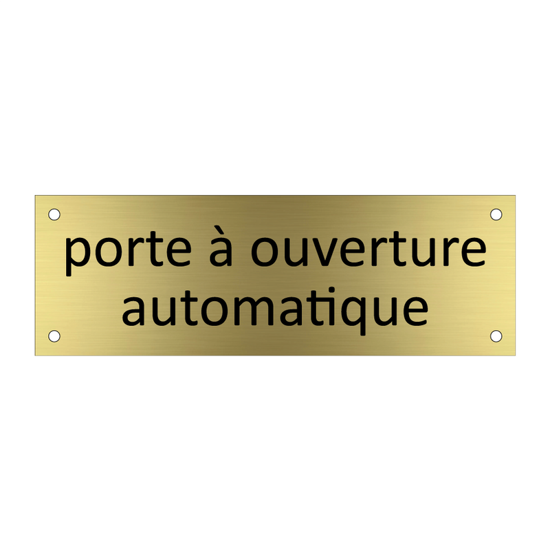 porte à ouverture automatique