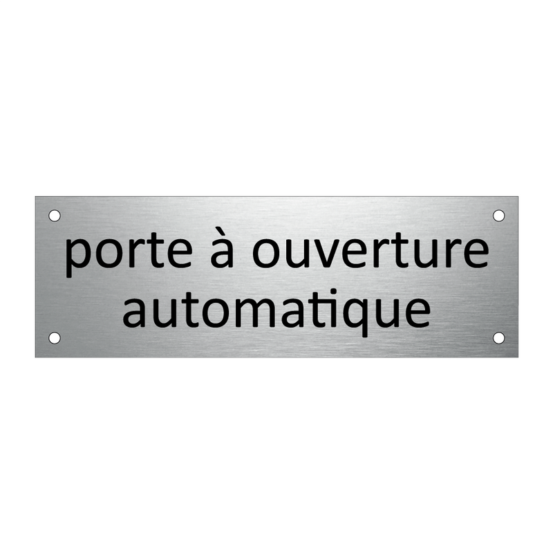 porte à ouverture automatique