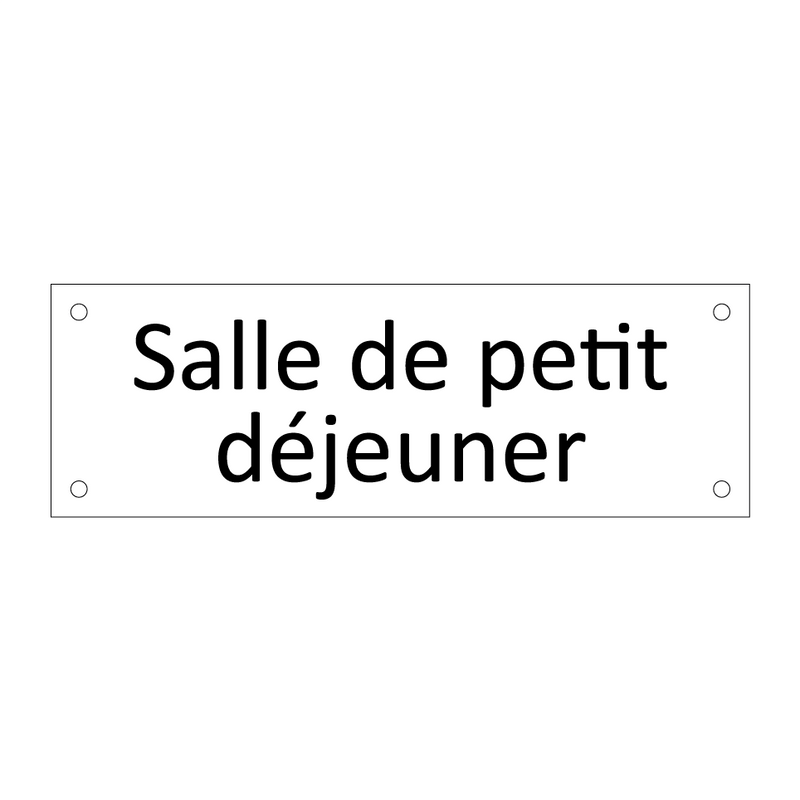 Salle de petit déjeuner