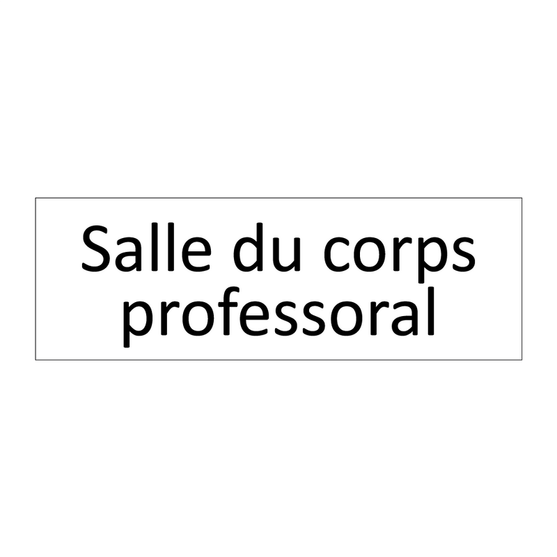 Salle du corps professoral