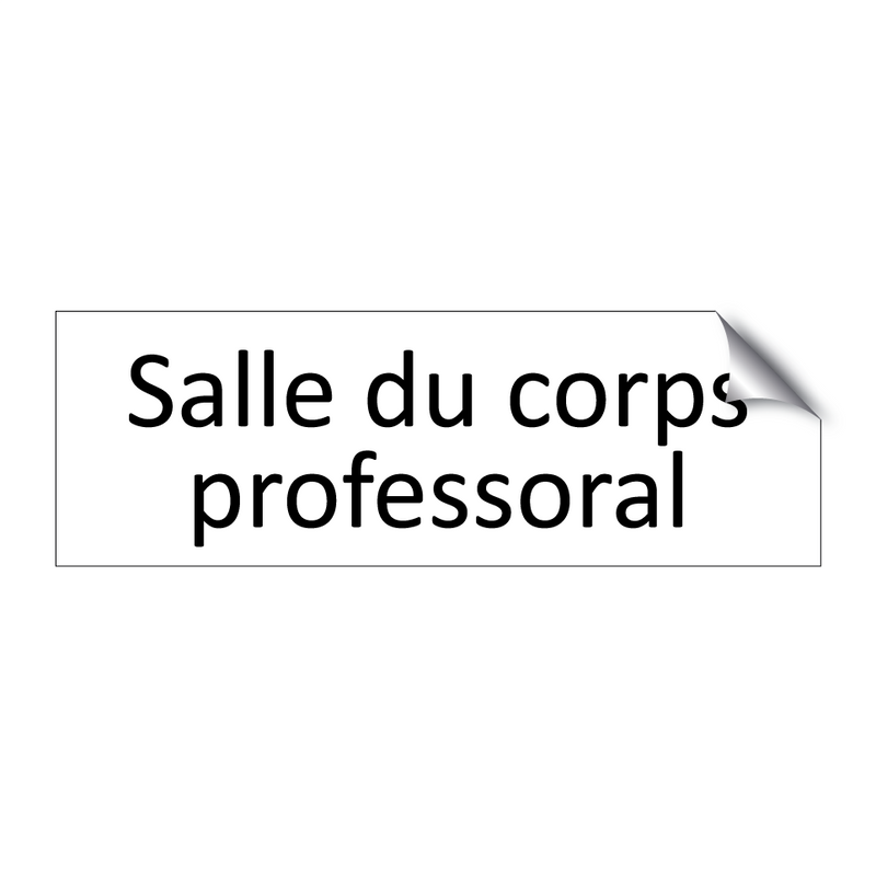 Salle du corps professoral