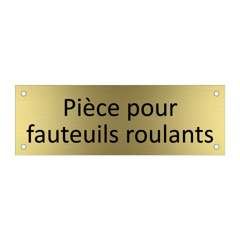 Pièce pour fauteuils roulants