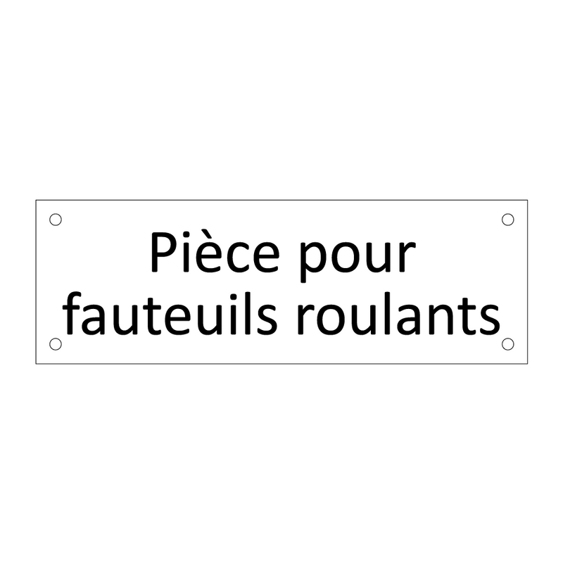 Pièce pour fauteuils roulants