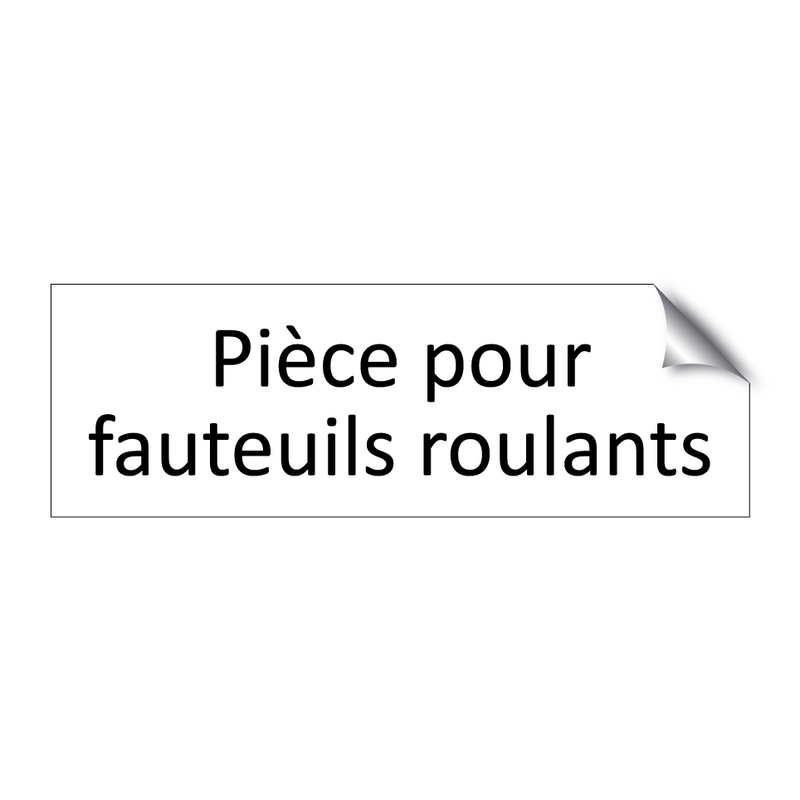 Pièce pour fauteuils roulants