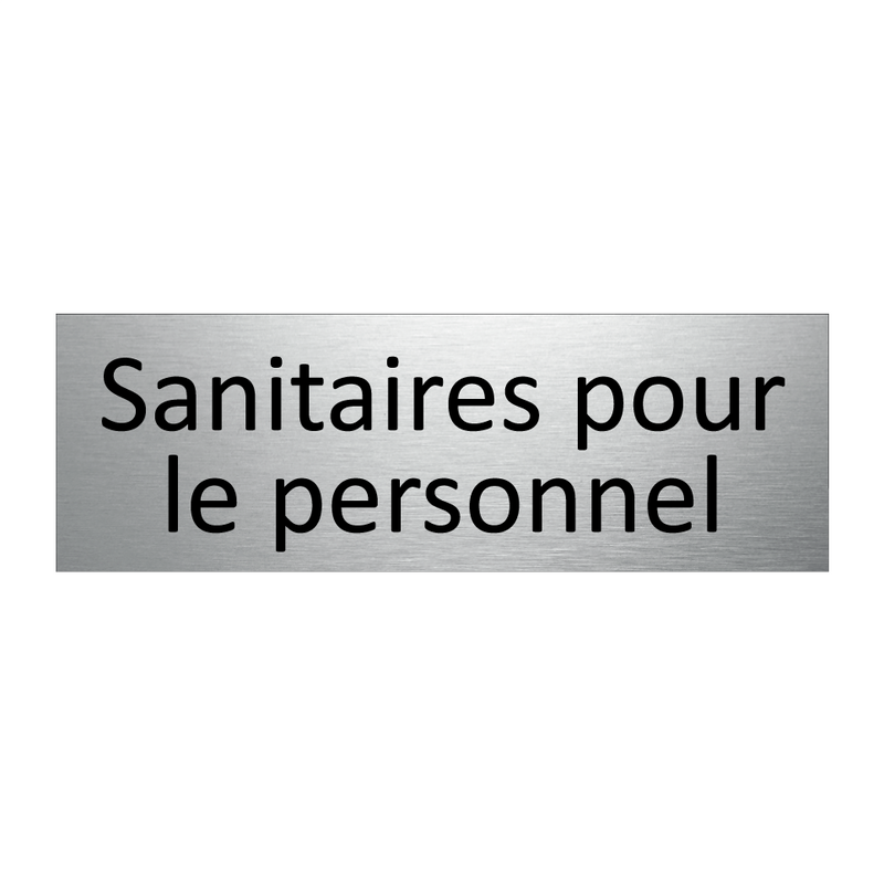 Sanitaires pour le personnel