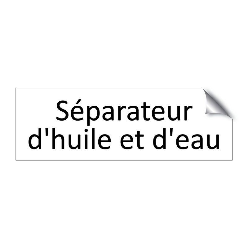 Séparateur d'huile et d'eau