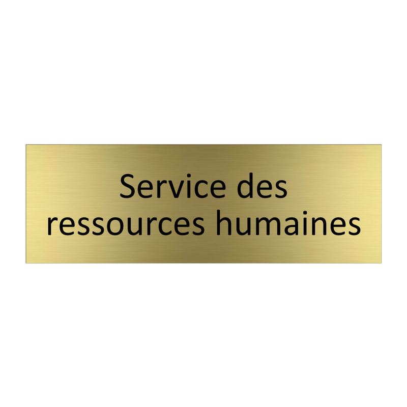 Service des ressources humaines