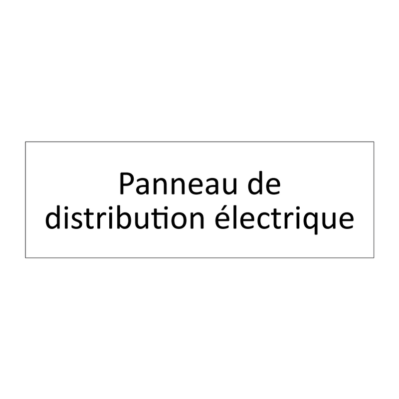 Panneau de distribution électrique