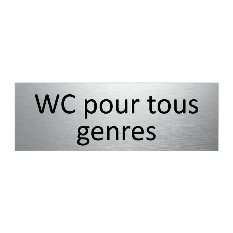 WC pour tous genres