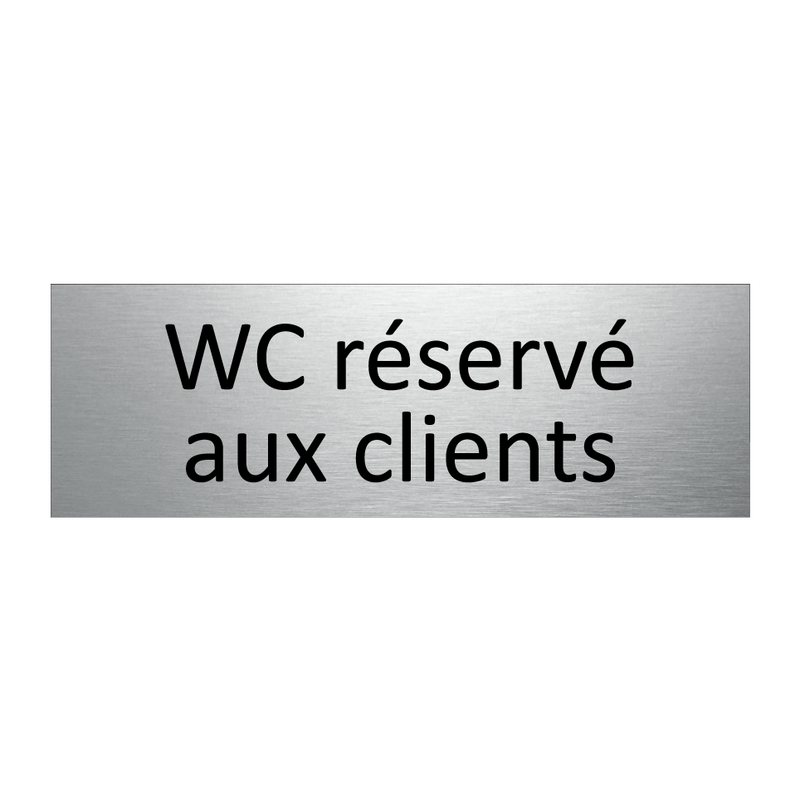 WC réservé aux clients