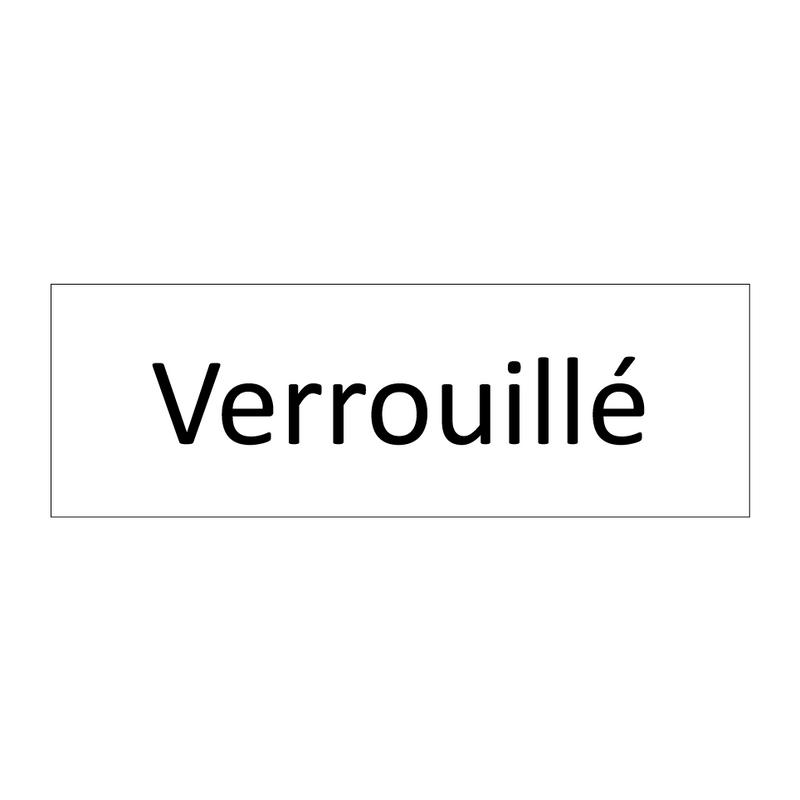 Verrouillé