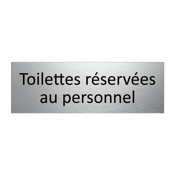 Toilettes réservées au personnel