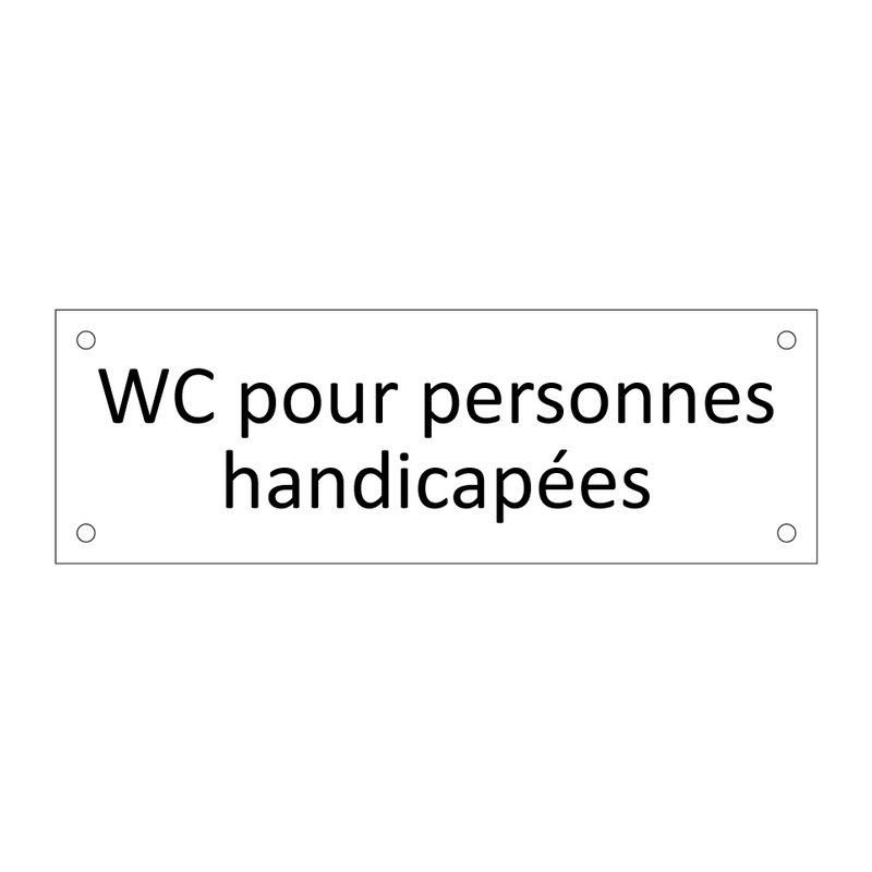 WC pour personnes handicapées