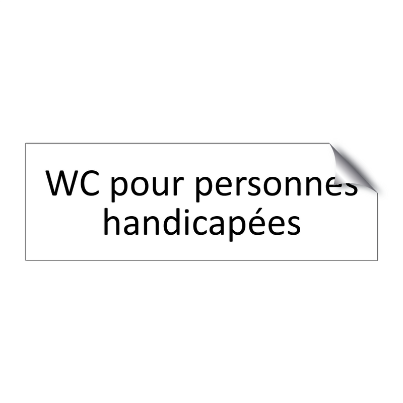 WC pour personnes handicapées