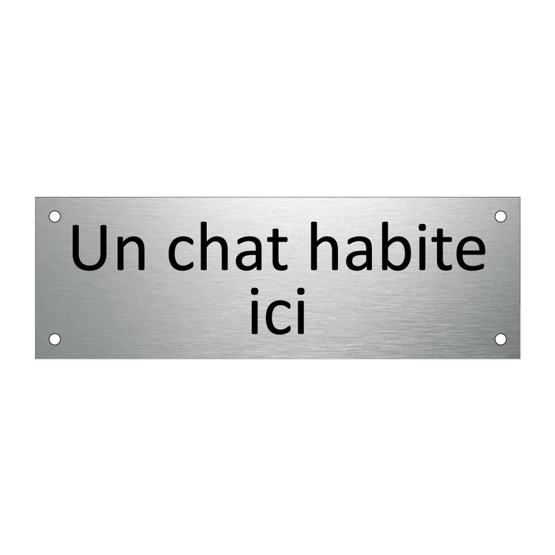 Un chat habite ici