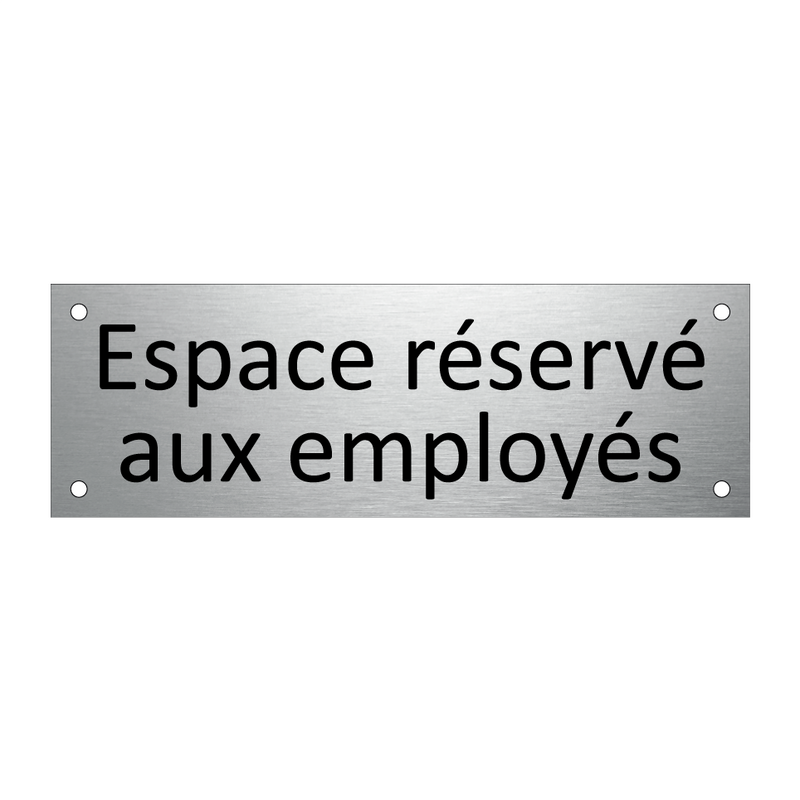 Espace réservé aux employés