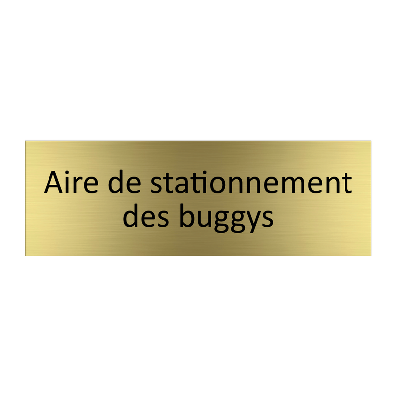 Aire de stationnement des buggys