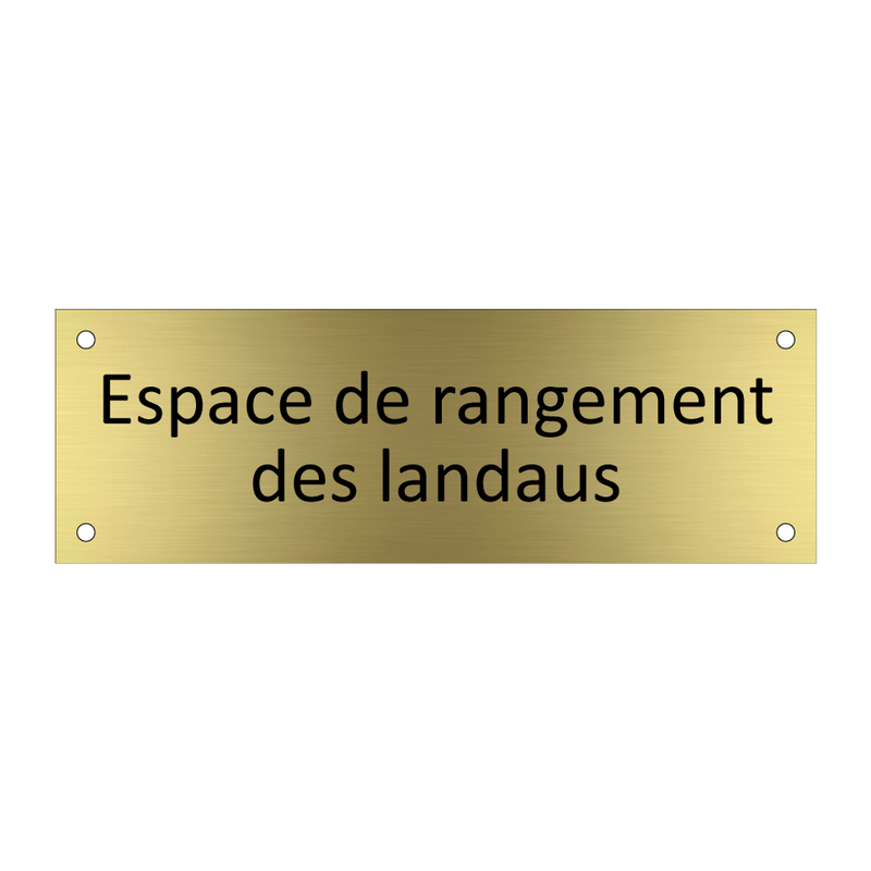 Espace de rangement des landaus